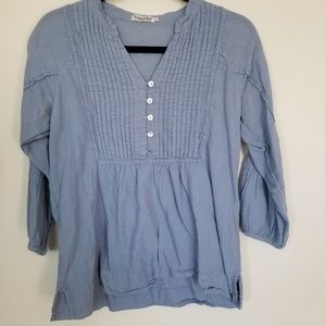 🦋Summery Chambray🦋Peasant Top